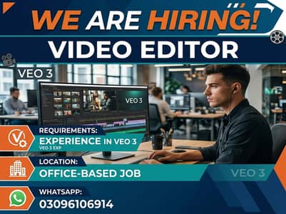 Video Editor is required in muridke onsite job