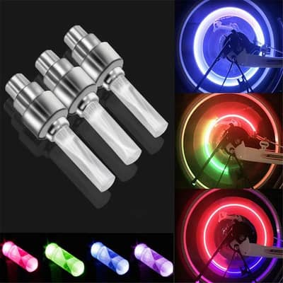 Multicolor LED Bike Lights with Battery