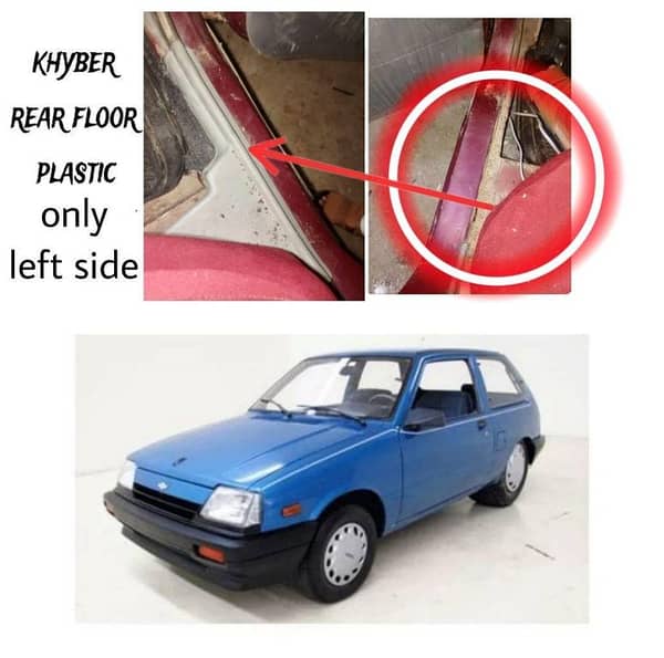 Left Side Rear Floor and Door Plastic for Suzuki Khyber (1 Piece)