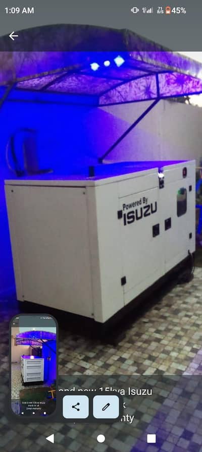 brand new isuzu generator