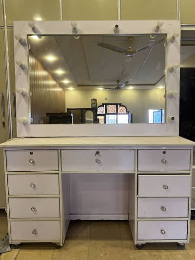 Makeup Studio Vanity/Console along with mirror