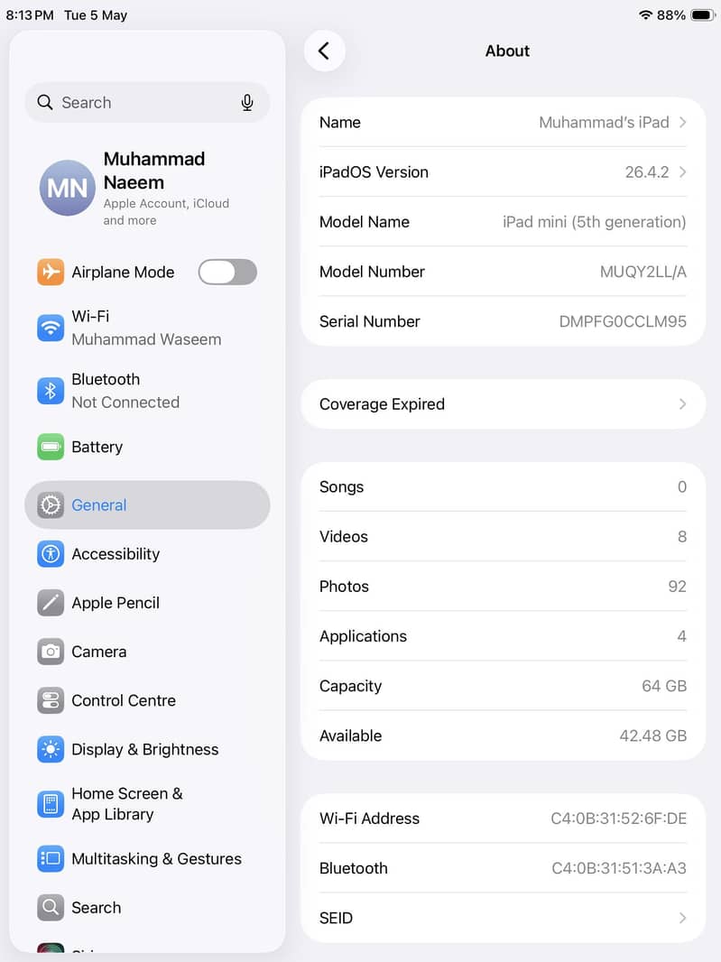 IPad mini 5 0