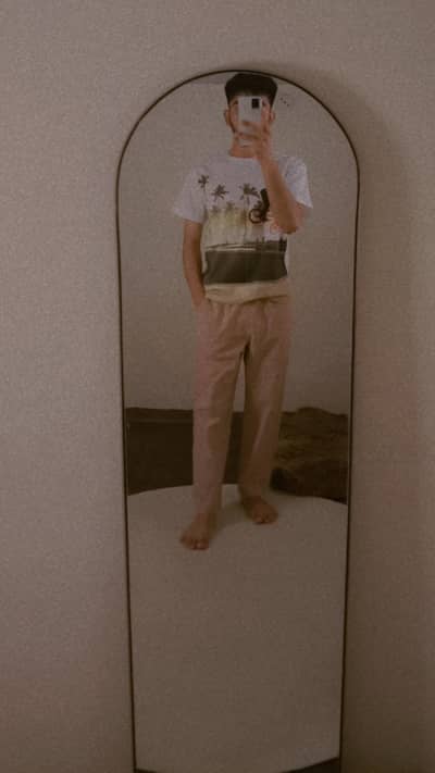Standing Light Mirror