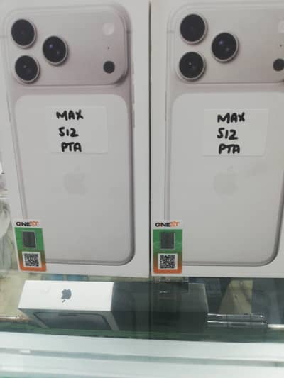 Apple iPhone 17pro max 512 gb Silver Official pta Boxpack Nonactive