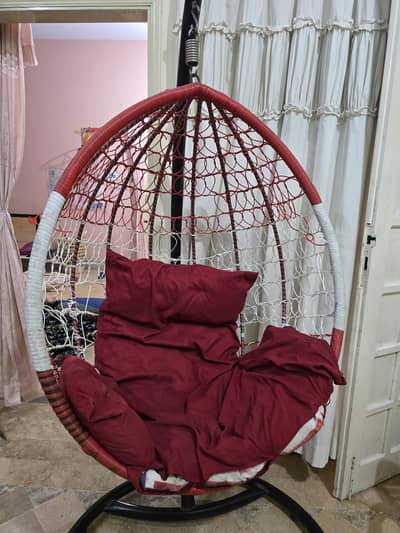 Hanging Swing Chair (Jhula) with Stand – Excellent Condition