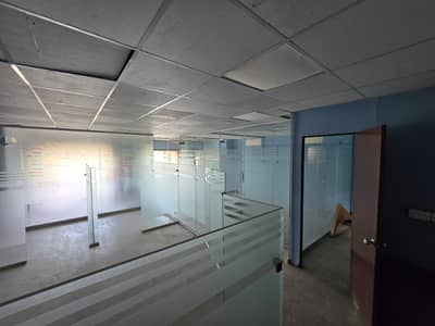 Semi furnished office for rent at Pechs block 6 main shahra e faisal karachi