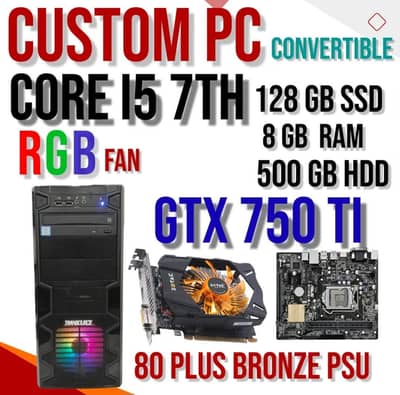 Gaming PC for Sale (i5 7th Gen + GTX 750 Ti)