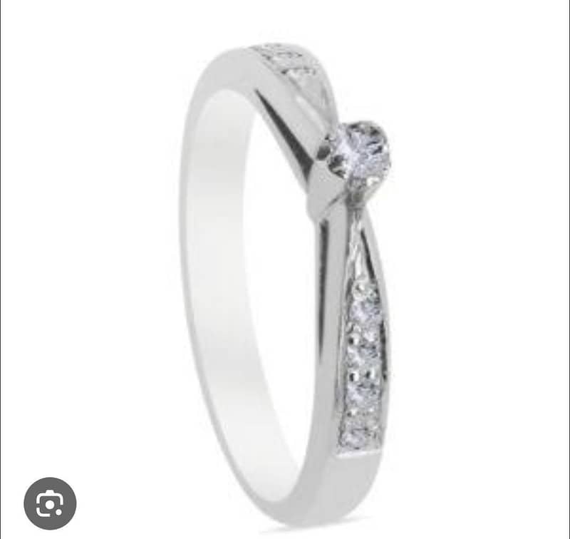 ring/diamond/silver/certified 1
