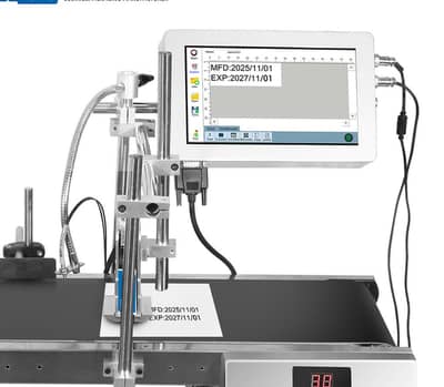 DCJET Online Barcode & Expiry Date Printer for Conveyor Belt Setup