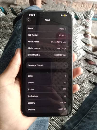 iPhone 13 Pro Max non pta jv 128gb