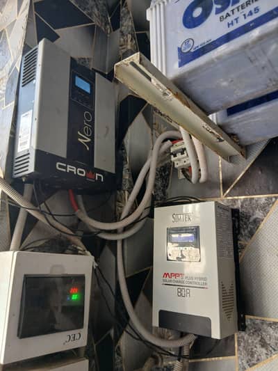 Crown 3kw solar inverter and Simtek Mppt 80amp