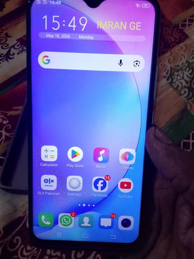 vivo y17 mobile phone RAM 8Gb and ROM 256Gb,03227899455 call me