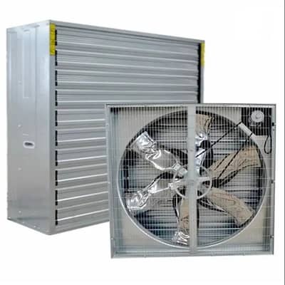Exhaust industrial fan Square Fans Louvers Shutters Three Phase