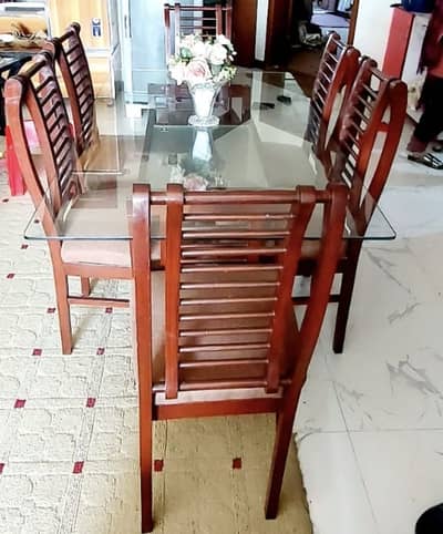 Dining Table With Six Chairs for Sale