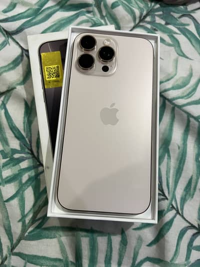 iPhone 16 pro max 256gb like box pack battery health 99%