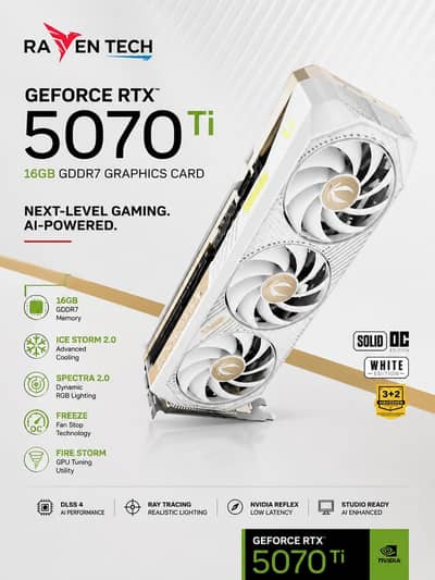 ZOTAC GAMING RTX 5070TI WHITE