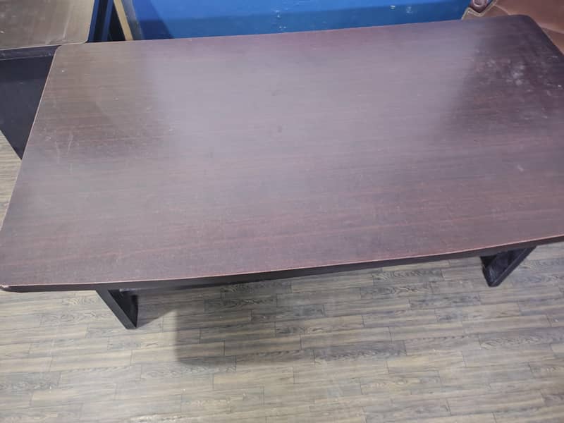 executive table with side computer table 1