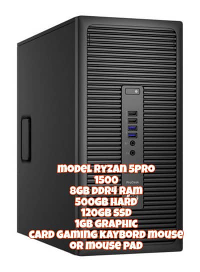 hp powerful pc ryzan 5 pro 1500 model 03024050979 call