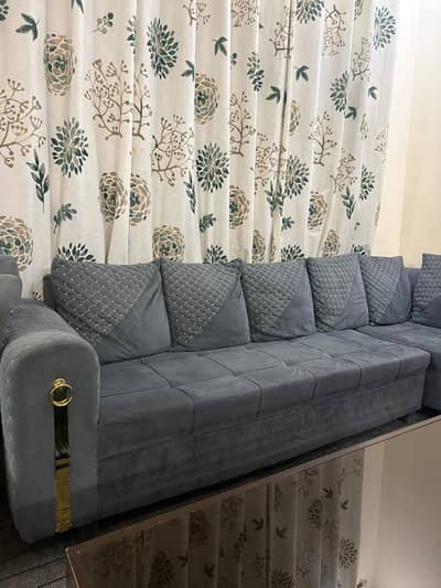 L shape grey colour