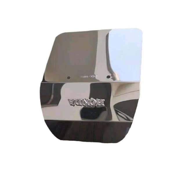 Motorcycle Engine Guard and Mud Flap, Steel with Chrome Finish for Honda CD70CC/CG125, Suzuki, YBR, CB125F, CB150