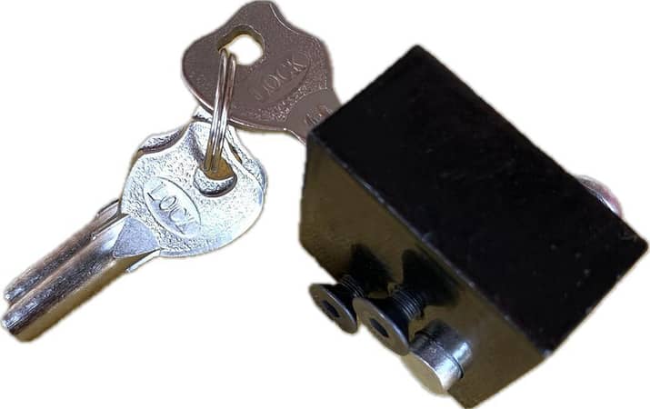 100% secure Motorcycle Side Lock (No need to welding), Black color L key Lock, Bike Push lock, Anti theft Handle Lock, Lahori Lock, Bike unbreakable Lock