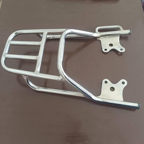 Motorcycle Honda Pridor 100cc Genioun  Rear Carrier / Tail Hood Black / genioun fitting 14 gage oem quality
