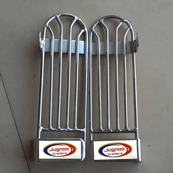 Motorcycle Rear footrest for Honda cd70/ all china 70% bikes ( karachi jali  steel 14 gage quality chorome 99%)