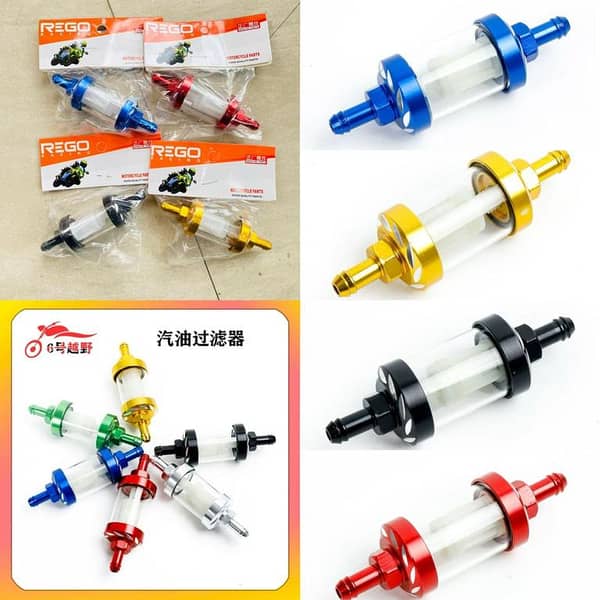 Motorcycle universol  petrol filter for all bikes riders ( Metal body design imported china quality )