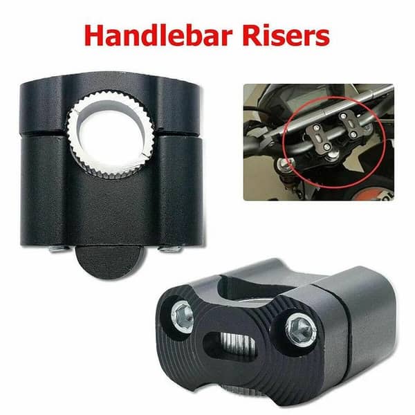 Motocycle Umiversol Aluminum Handlebar Risers for 22mm to 28mm Clamp, CNC Machined