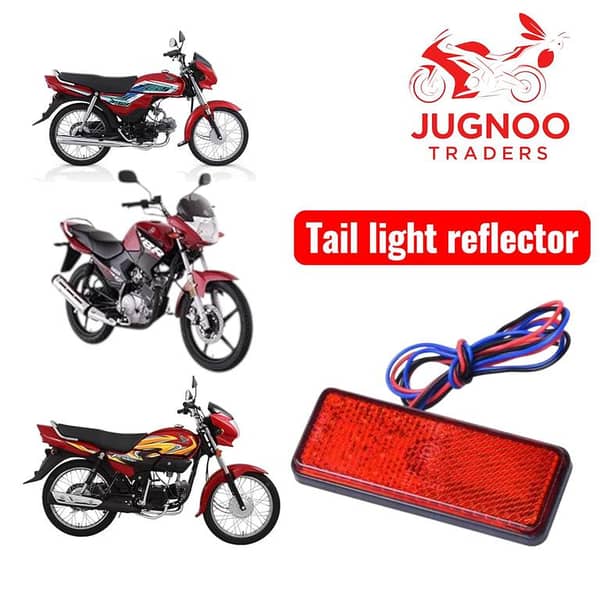 Motorcycle Tail / Mudguard LED Reflector Light for CD70 Dream, Pridor, YBR – ABS Imported
