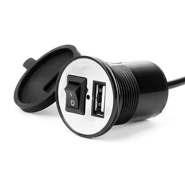 Motorcycle USB Mobile Charger for All Bikes — Fast 2.5A Charging, Waterproof