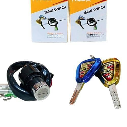 Motorcycle ignition switch new design computer key style for cd 70cc/ cg125  nd all jh70cc bikes ( imported quality no other any can fit in )