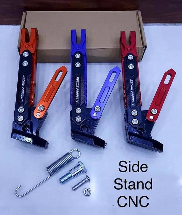 Motorcycle Universol Modified Aluminum Alloy Adjustable Parking Side Support Frame Motorcycle Kickstand CNC Foot Side Stand