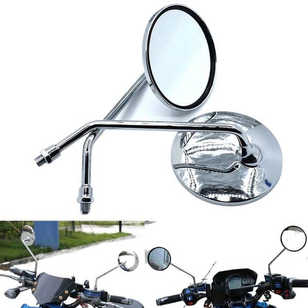 Universal Motorcycle Rear View Mirror for All Bikes (YBR, GS150, Honda, Imported, Metal Body)