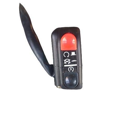 Motorcycle Handle Grip Button with Self-Still Light and Optional Flasher Light