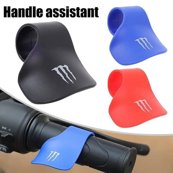 Motorcycle Throttle Rest with Cruise Control Clip for All Bikes (CD 125, YBR, and More)