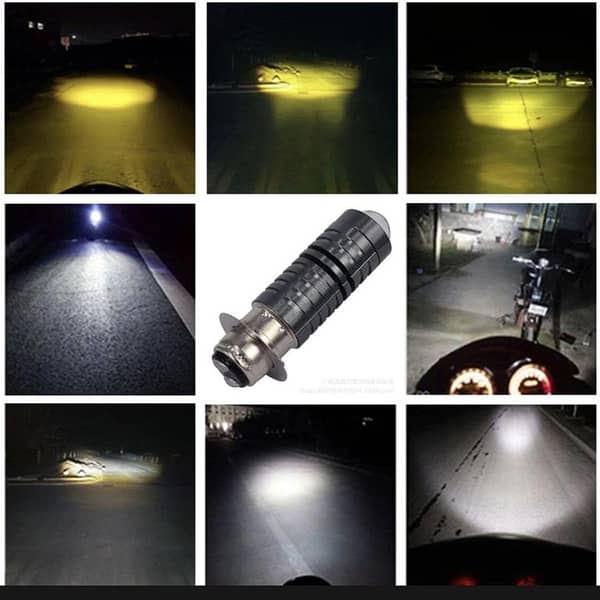 Motorcycle 2-Way Dual-Color Headlight Bulb for CD70, JH70, CD Dream, and Yamaha 2-Stroke (Fog)