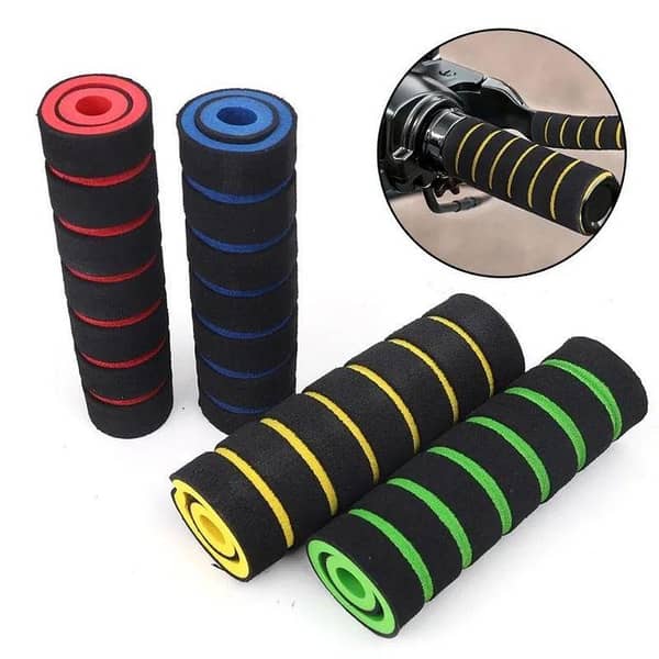 Motorcycle Foam Handlebar Grips, 4 pieces for CD+ 125 and YBR and most bikes
