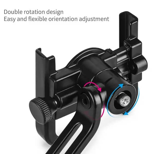 Motorcycle Aluminium Mobile Stand Holder for All Bikes with Full Rotateable Mount