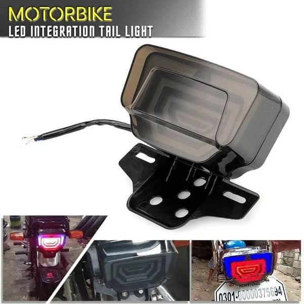 Motorcycle LED Tail Light with Stop/Turn Signals for CD70cc and CG125 (Dynamic Scanning, Breathing DRL) - Cafy Racer