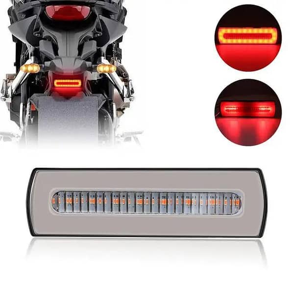 Universol LED Back Light and Tail Light for All Bikes (Parking Light, Scanning, and Turn Signal, Imported)