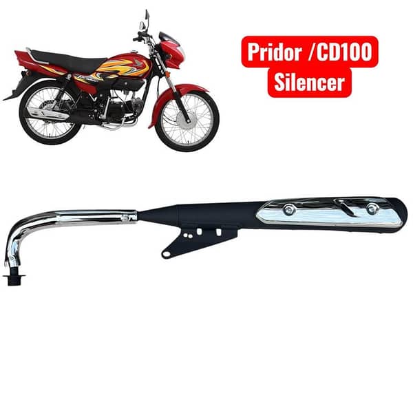 Motorcycle Pridor / CD100 Silencer Complete Set (Pakistan Spring Genuine Honda Pridor)