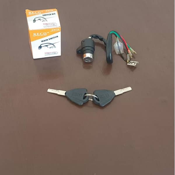Motorcycle Ignition Switch On/Off for CD70/JH70 and Similar Models by RECO (Imported Copper Quality)