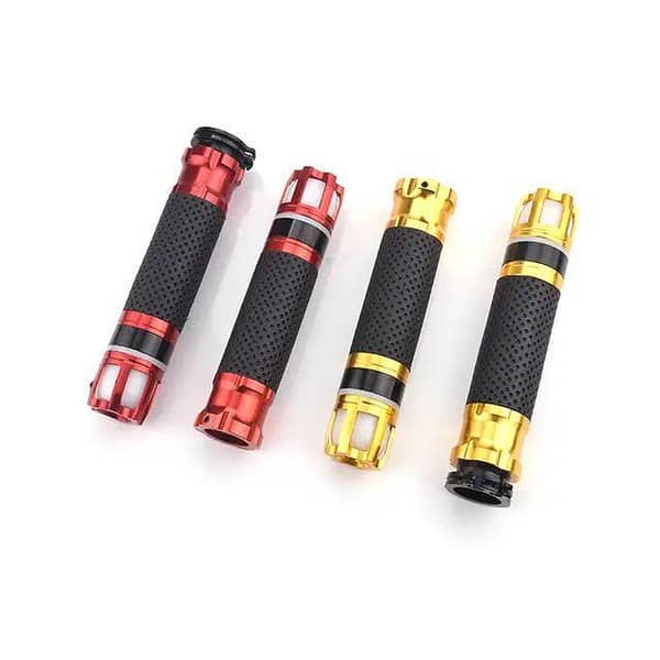 Rizoma Motorcycle Aluminium Handlebar Grips for All Models (Yamaha, Suzuki, Honda) – Dark Finish