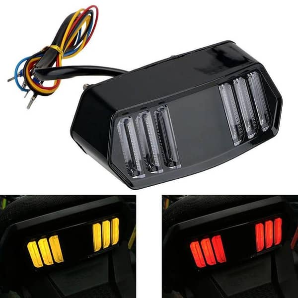 Motorcycle LED Back Light with Left/Right Indicator and Parking Light – Waterproof, Easy Fit