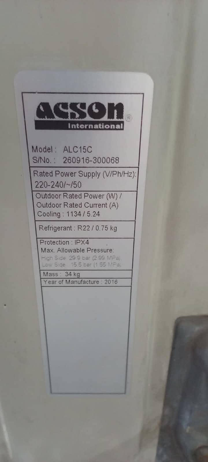 Acson split AC 4