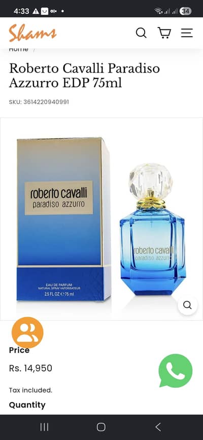 roberto cavalli perfume