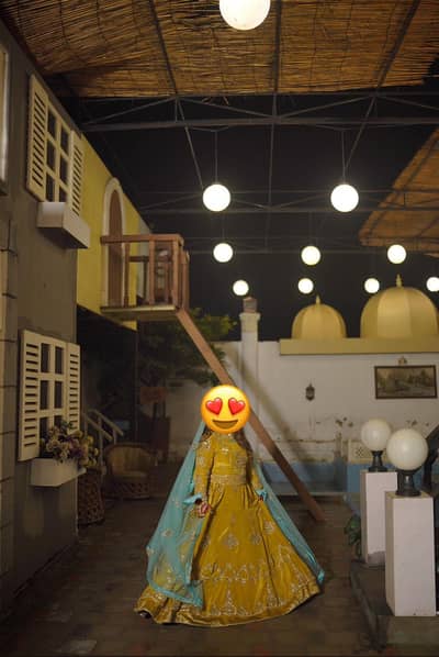 bridal formal or semi formal lehenga for sale 09/10 condition