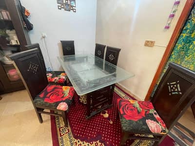 Wooden dinning table