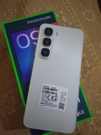 Infinix hot 60i 12/128 box open keya haa argent seal